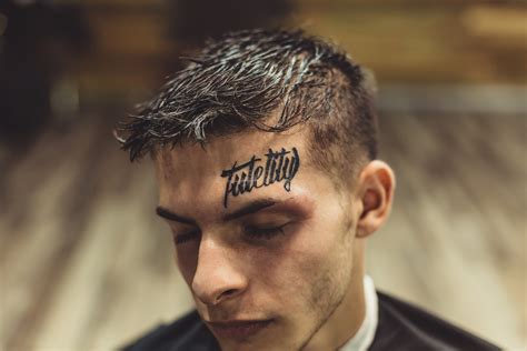 mens face tattoos